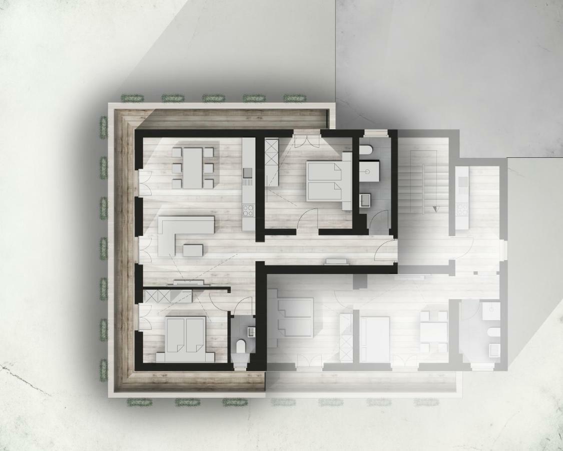 Hillside Apartments Pircher Fuegen Ngoại thất bức ảnh